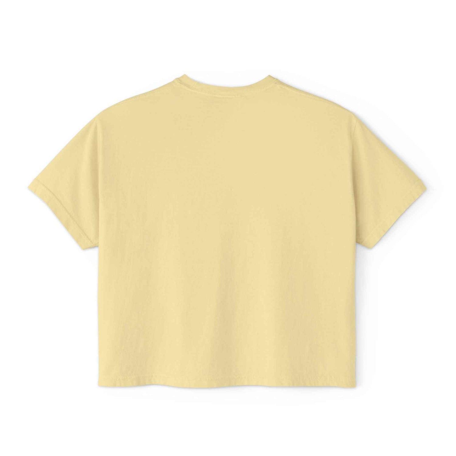 Women's mint green crop T-shirt with coffee slogan, boxy vintage style, by Printify, casual and trendy women's fashion.