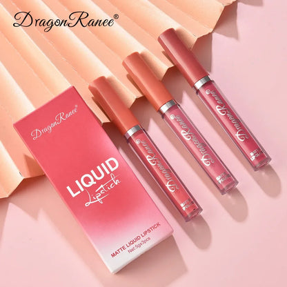 3 PCS Liquid Lipsticks Set Long Lasting Make Up For Women Korean Beauty Cosmetics Matte Lipsticks Waterproof Long lasting - Redemption By Ashley North