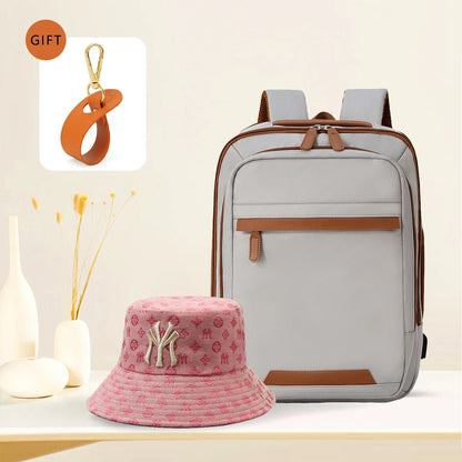 Black waterproof USB rechargeable backpack by Stone's Store, large unisex laptop and school bag for men and women.
