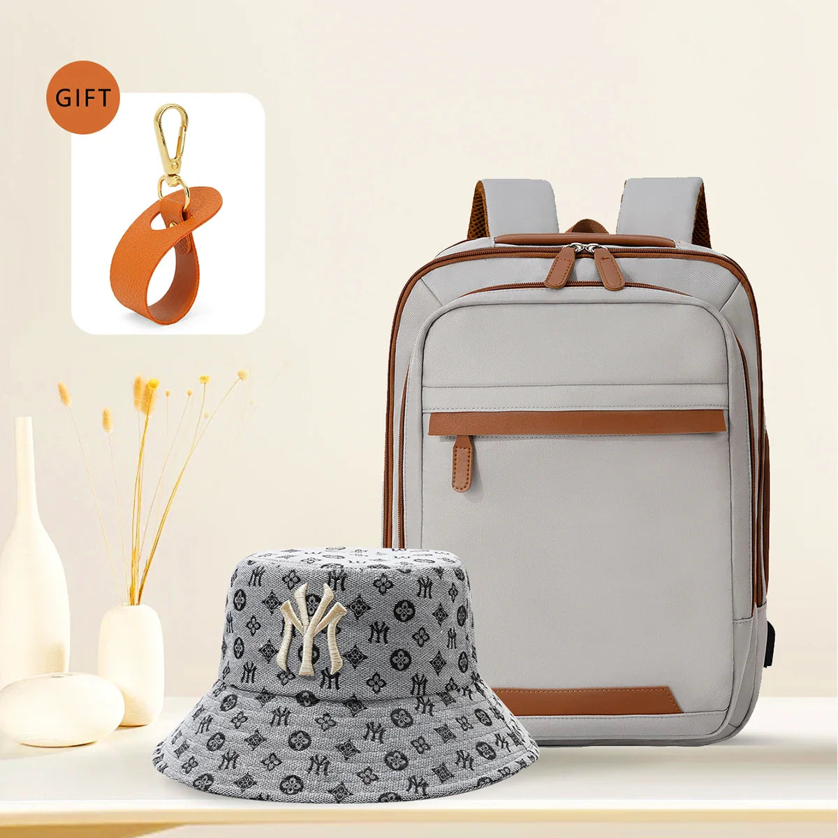 Black waterproof USB rechargeable backpack by Stone's Store, large unisex laptop and school bag for men and women.