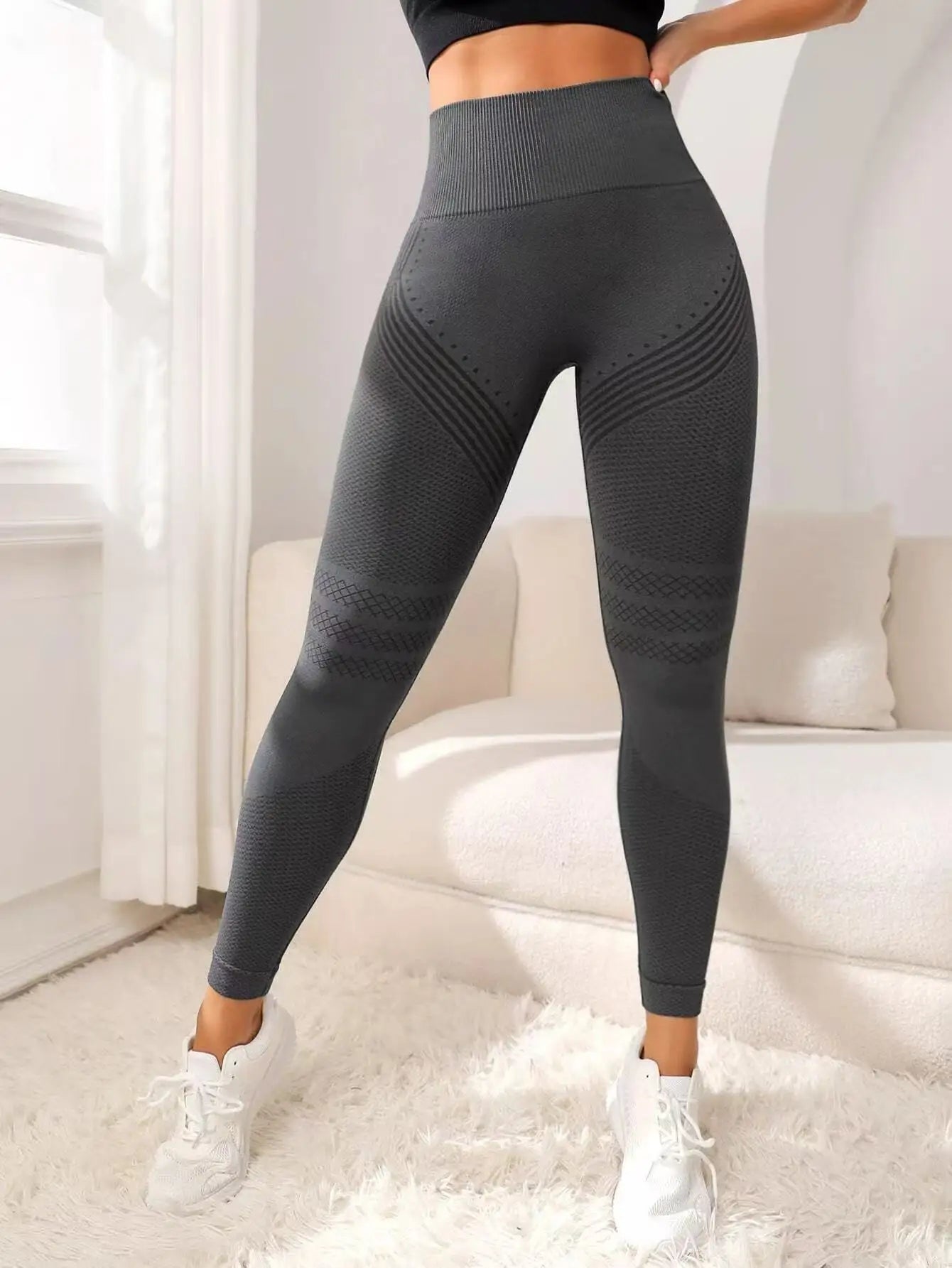 FlexLift™ Yoga Leggings by Stone's Store featuring a high-waist design, stretchy fabric, and a sleek, sculpted fit for active wear.