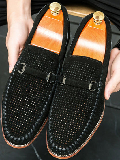 Trendsi round toe flats loafers in neutral color, featuring a sleek design and comfortable slip-on style for everyday wear.