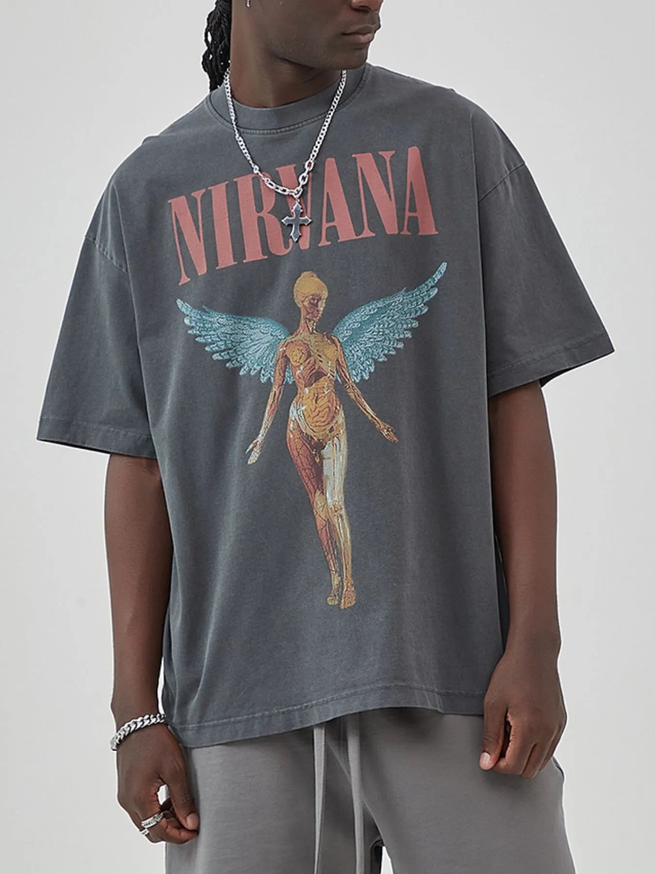 Men's Graphic Round Neck Short Sleeve T-Shirt - Redemption By Ashley North