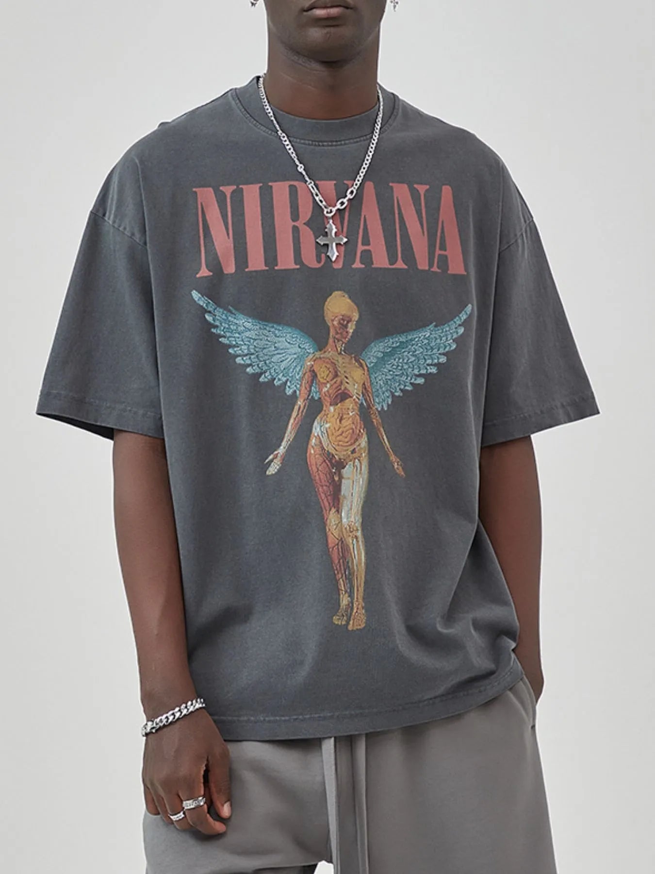 Men's Graphic Round Neck Short Sleeve T-Shirt - Redemption By Ashley North