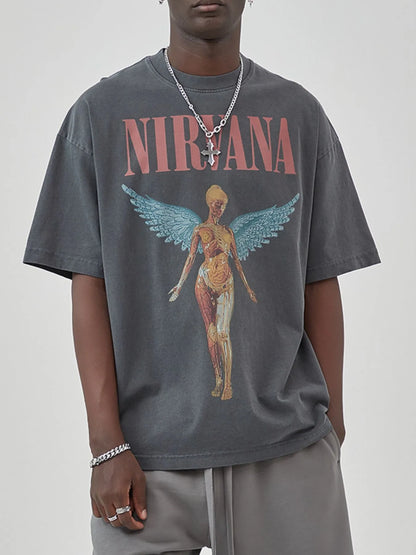 Men's Graphic Round Neck Short Sleeve T-Shirt - Redemption By Ashley North