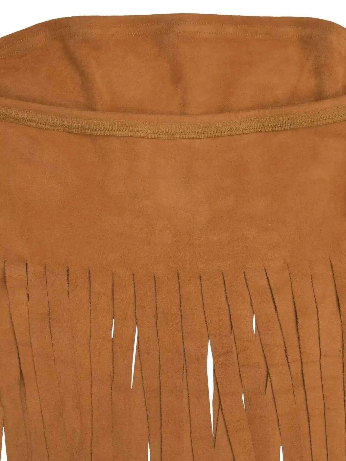 Black fringe trim tube top by Trendsi, featuring stylish fringe detailing and a fitted silhouette for a trendy summer look.