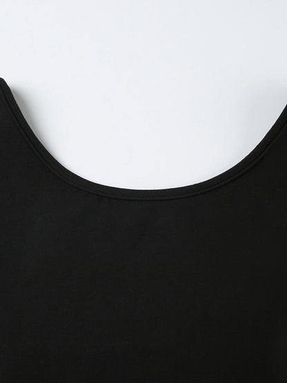 Black long sleeve ruched active romper by Trendsi, featuring a fitted design and comfortable stretch fabric.
