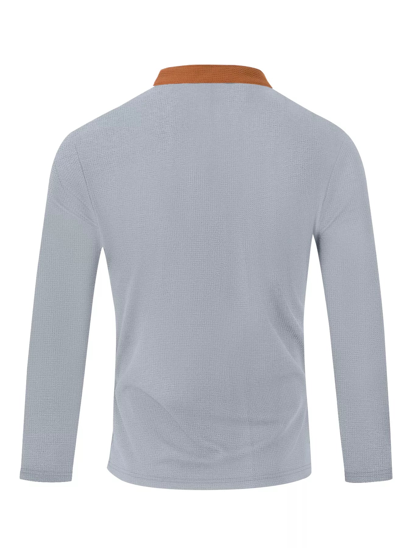 Men's full-size vintage black lace-up long sleeve T-shirt by Trendsi, featuring a classic design and plus size fit.