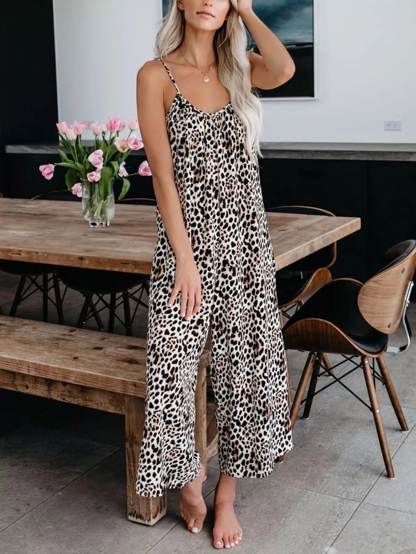 Full size blue tie-dye wide-leg jumpsuit from Trendsi, plus size with relaxed fit and stylish design, visible in the image.