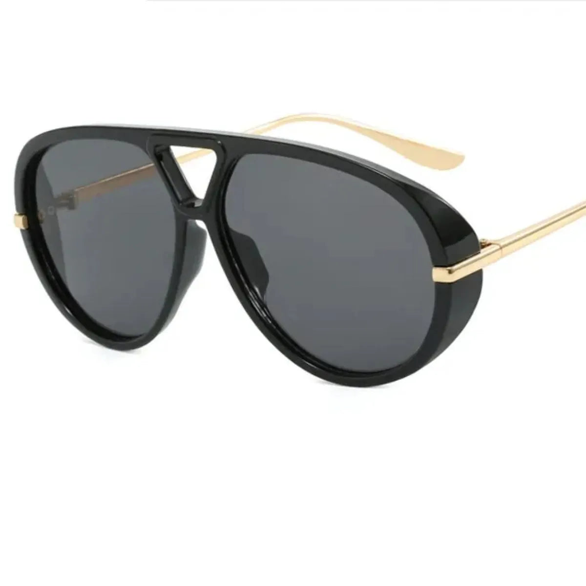 Trendsi UV protection tinted lenses sunglasses with sleek black frames and dark tinted lenses for stylish sun protection
