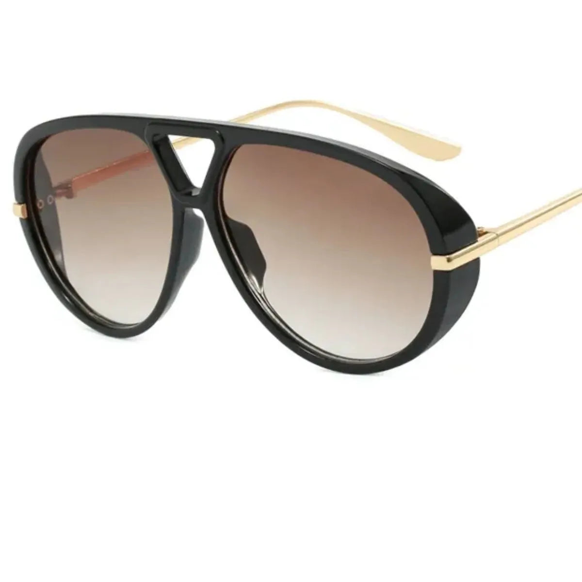 Trendsi UV protection tinted sunglasses with dark lenses and sleek black frame, designed for stylish eye protection.