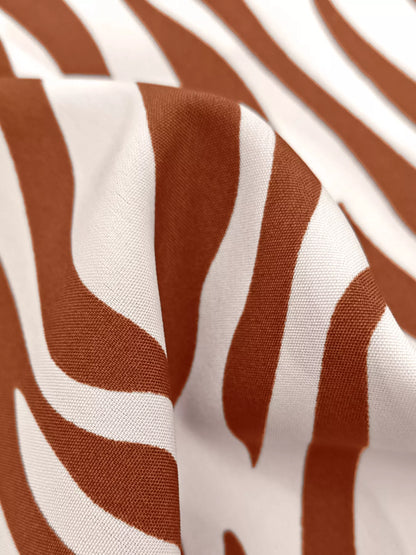 Zebra print relaxed fit top and pants two-piece set, casual trendy outfit, styled for comfort and fashion from Trendsi.