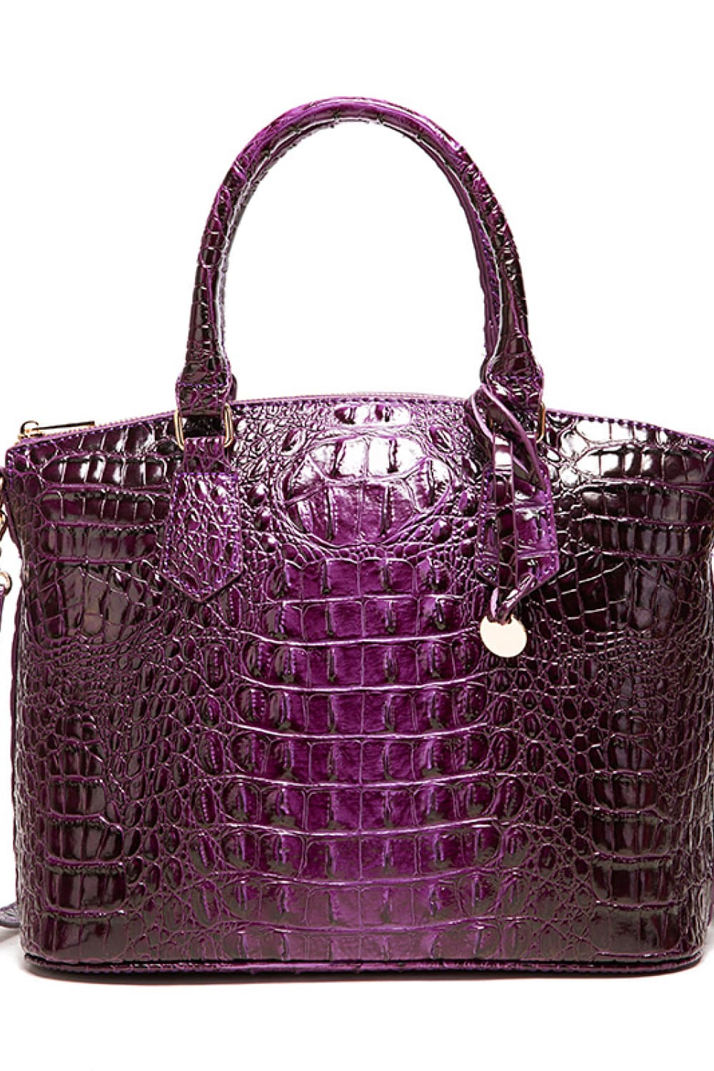 Trendsi PU leather handbag featuring a sleek design with top handles and a structured silhouette, perfect for everyday use.