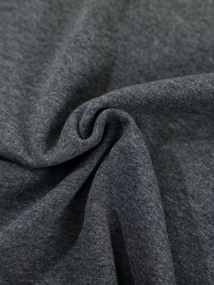 Dark gray men's round neck short sleeve T-shirt by Trendsi, shown flat on a white background.