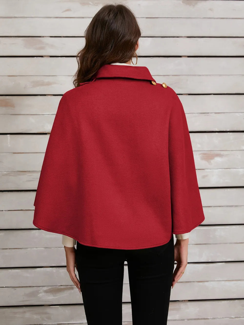 Collared Neck Cropped Cape - Redemption By Ashley North
