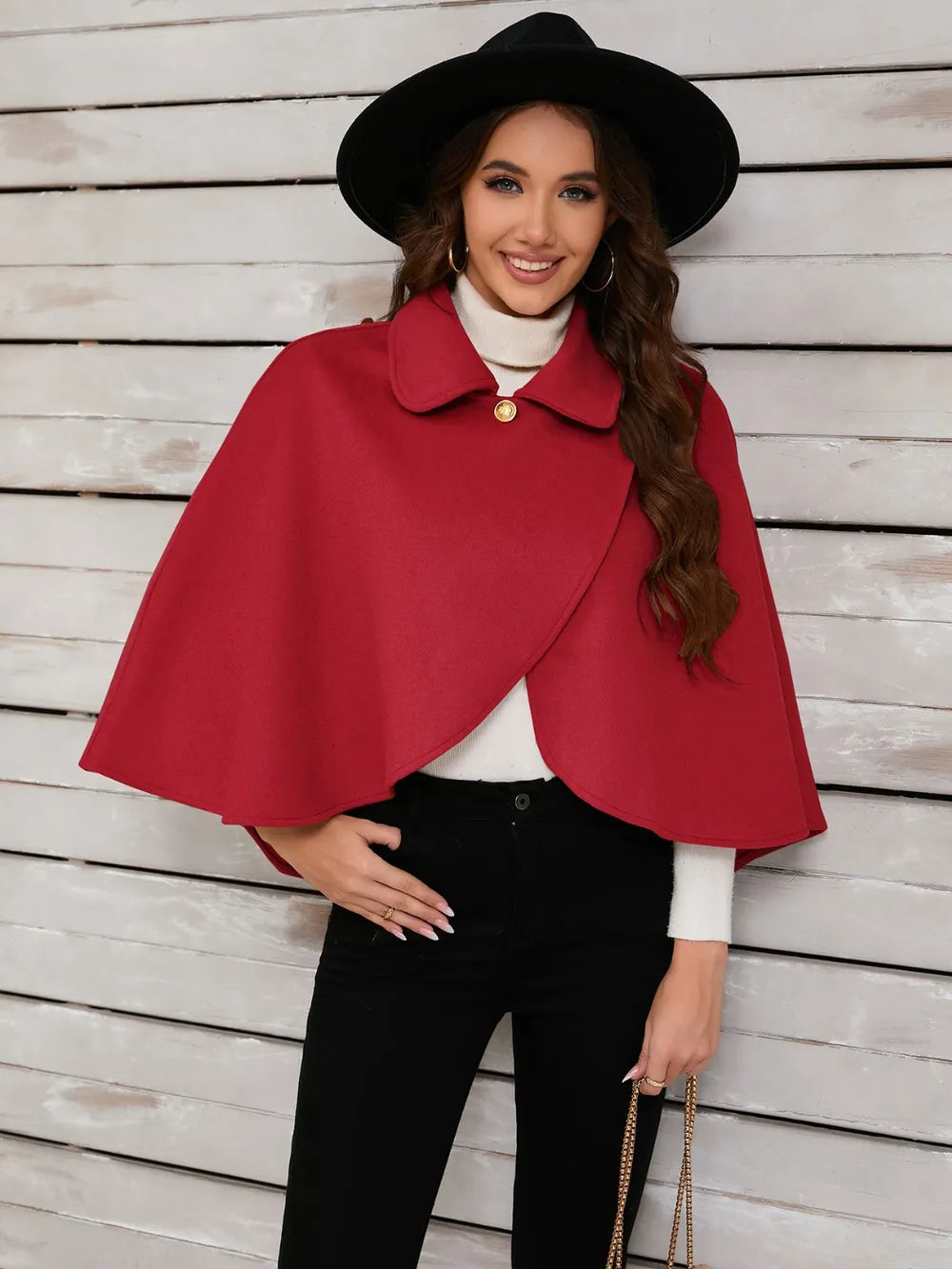 Collared Neck Cropped Cape - Redemption By Ashley North