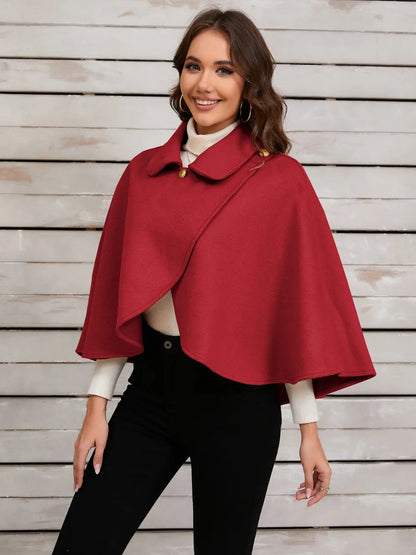 Collared Neck Cropped Cape - Redemption By Ashley North