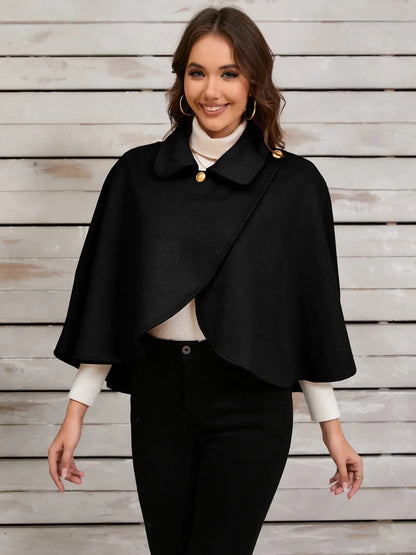 Collared Neck Cropped Cape - Redemption By Ashley North