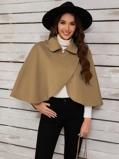 Collared Neck Cropped Cape - Redemption By Ashley North