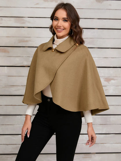 Collared Neck Cropped Cape - Redemption By Ashley North