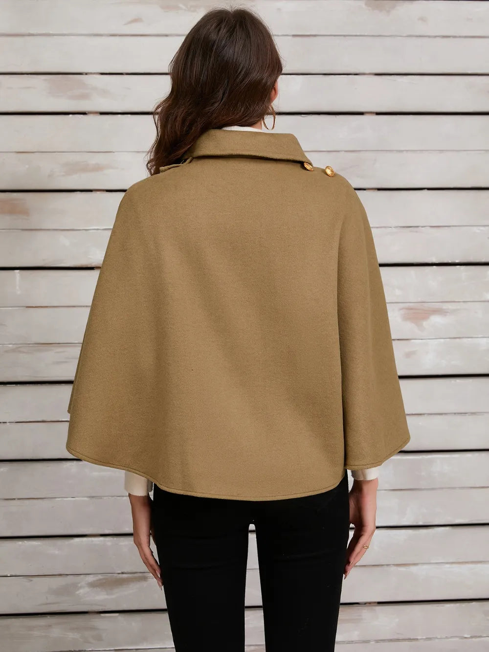 Collared Neck Cropped Cape - Redemption By Ashley North