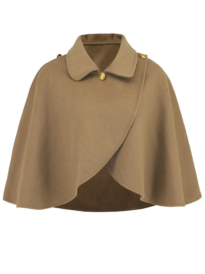 Collared Neck Cropped Cape - Redemption By Ashley North