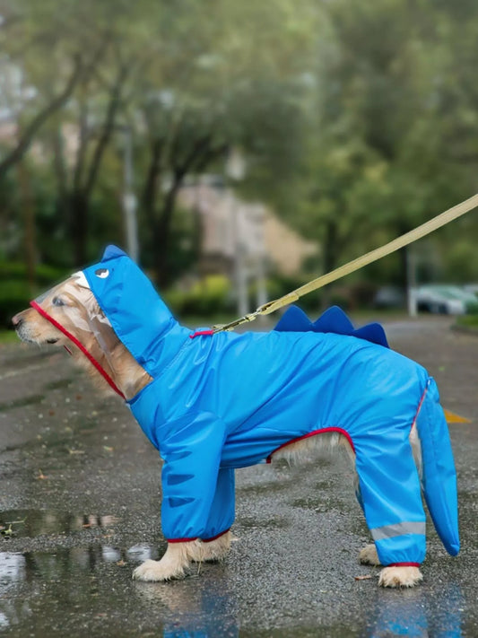 Dinosaur Style Waterproof Dog Raincoat with Hood - Redemption By Ashley North