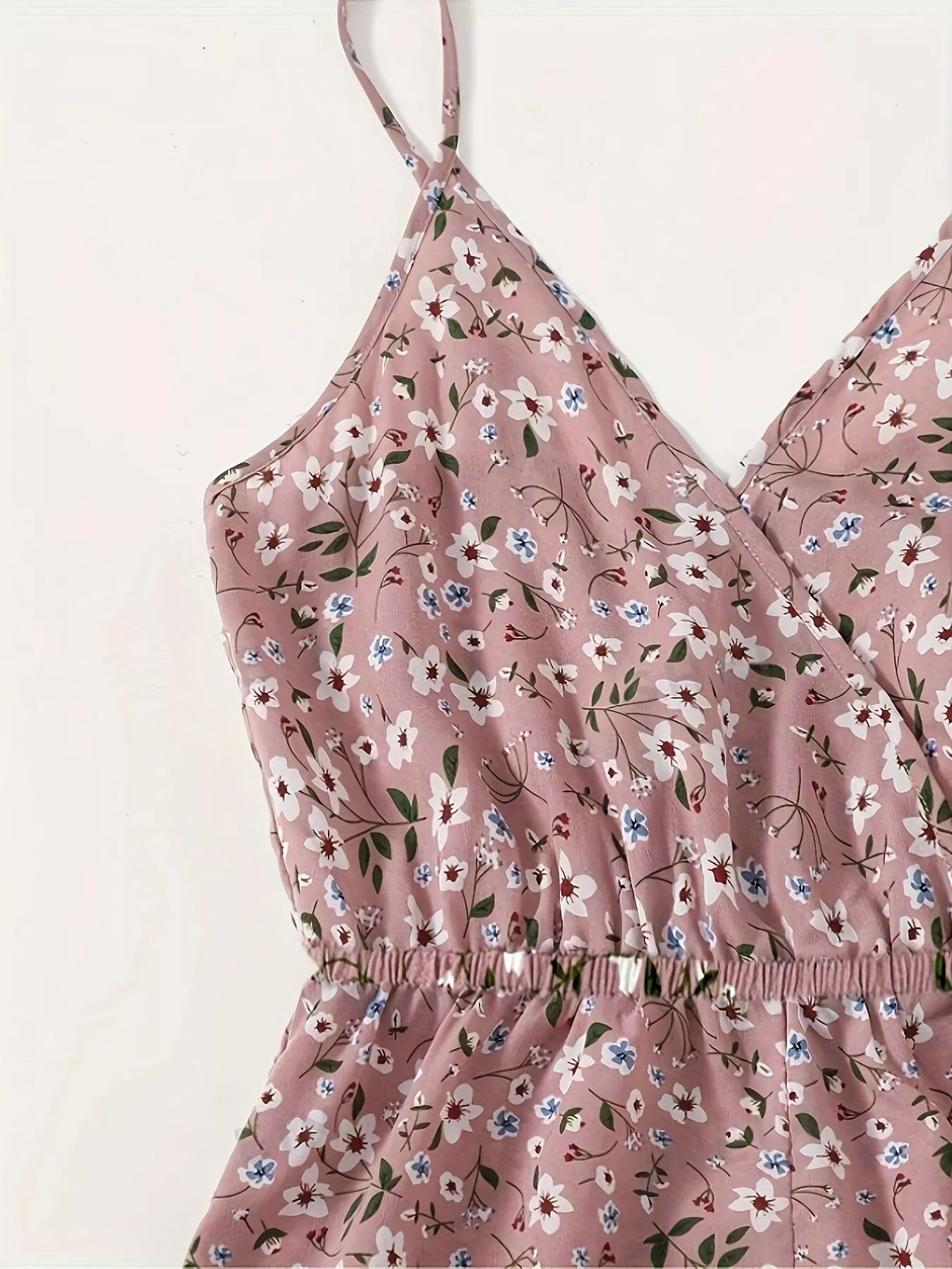 Floral Print Spaghetti Strap Romper - Redemption By Ashley North