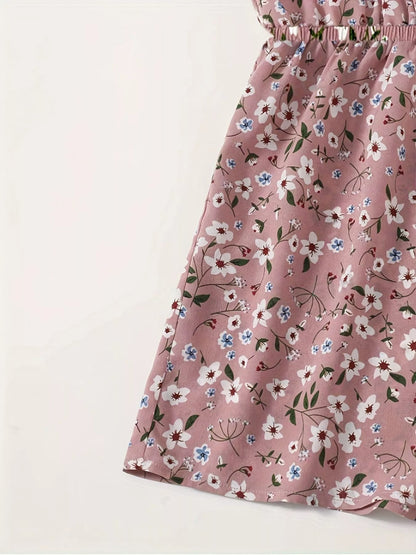 Floral Print Spaghetti Strap Romper - Redemption By Ashley North