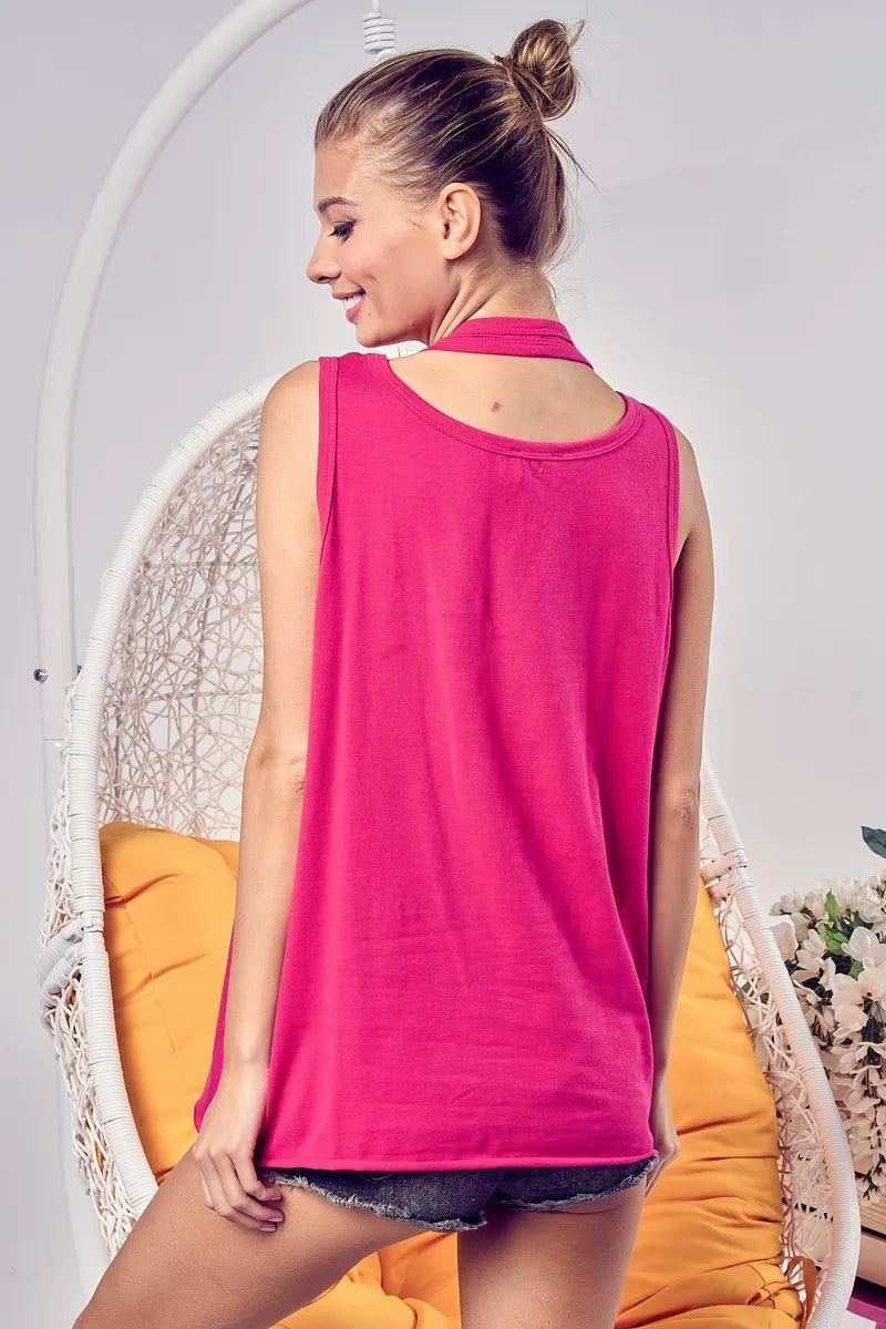 BiBi Cotton Span Knit Double Wear Tank Top - Redemption By Ashley North