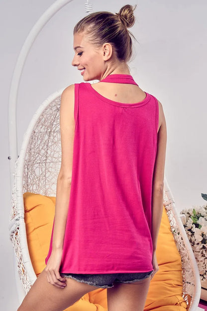 BiBi Cotton Span Knit Double Wear Tank Top - Redemption By Ashley North