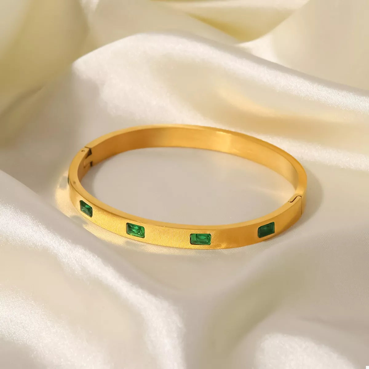 18K Gold-Plated Stainless Steel Zircon Bracelet - Redemption By Ashley North