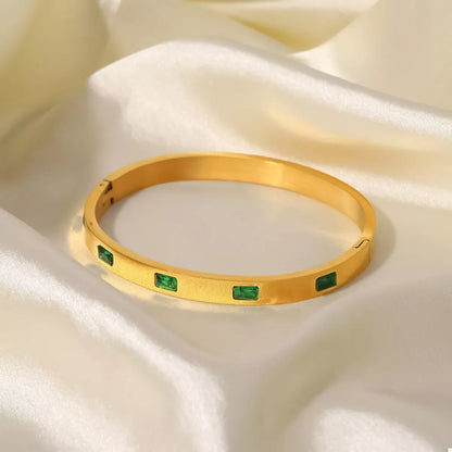 18K Gold-Plated Stainless Steel Zircon Bracelet - Redemption By Ashley North