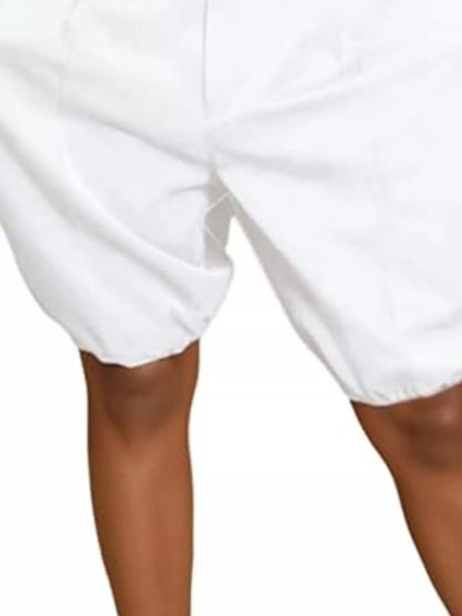 High waist shorts with pleated detail from Trendsi, showcasing a stylish fit and lightweight fabric in a neutral color.