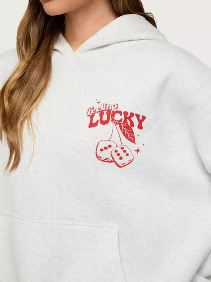 Drop Shoulder Graphic Hoodie with Kangaroo Pocket - Redemption By Ashley North