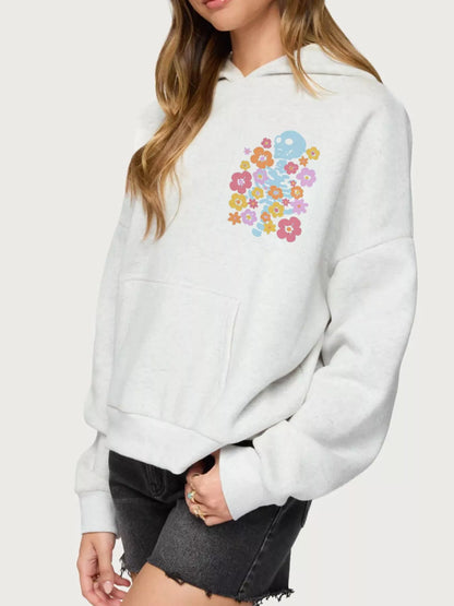 Drop Shoulder Graphic Hoodie with Kangaroo Pocket - Redemption By Ashley North