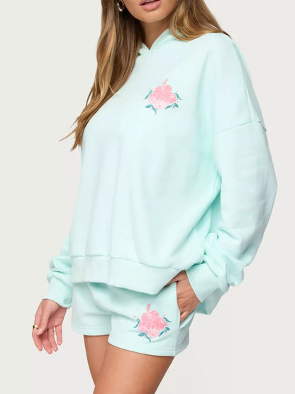 Drop Shoulder Graphic Hoodie with Kangaroo Pocket - Redemption By Ashley North