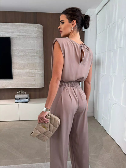 Cowl Neck Wide-Leg Jumpsuit - Redemption By Ashley North