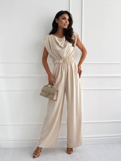 Cowl Neck Wide-Leg Jumpsuit - Redemption By Ashley North