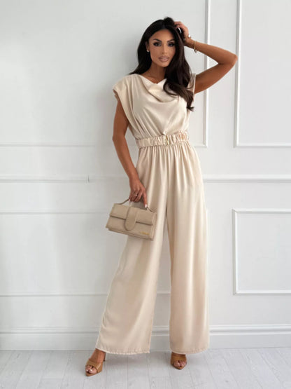 Cowl Neck Wide-Leg Jumpsuit - Redemption By Ashley North