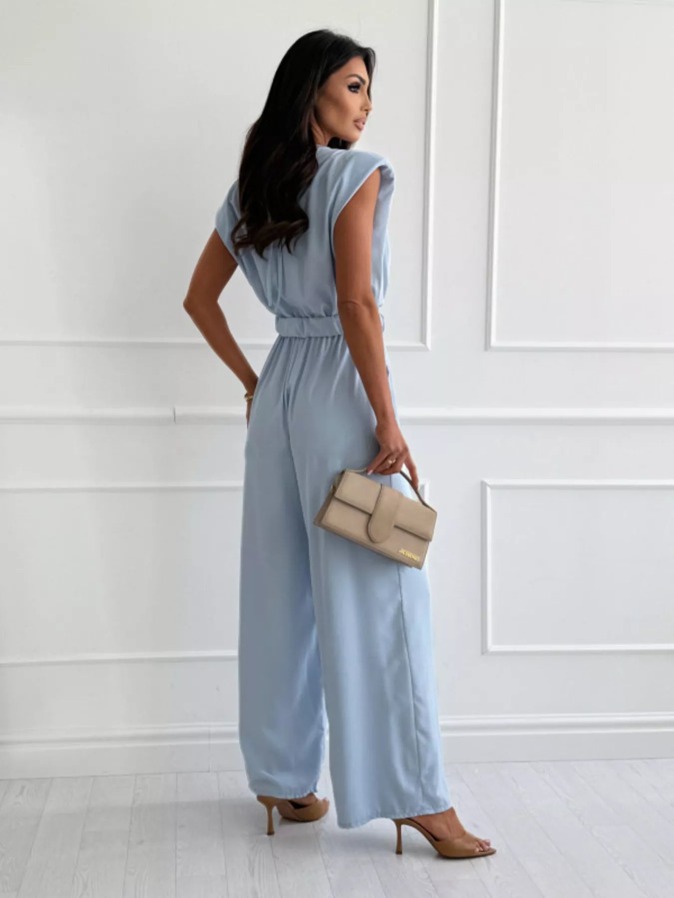 Cowl Neck Wide-Leg Jumpsuit - Redemption By Ashley North