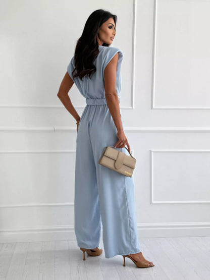 Cowl Neck Wide-Leg Jumpsuit - Redemption By Ashley North