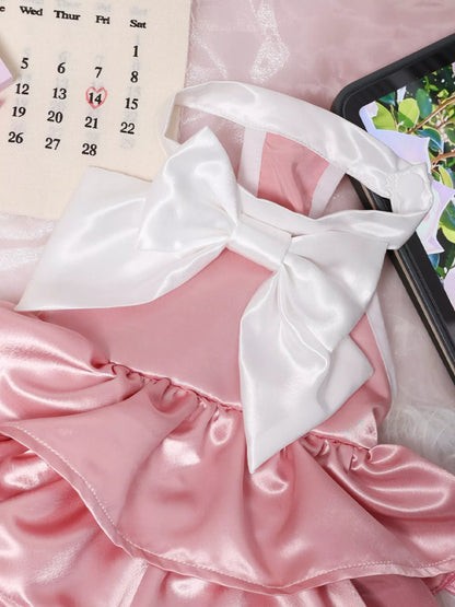 Bow Layered Ruffled Pet Dress - Redemption By Ashley North