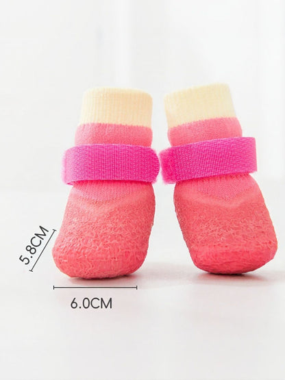 Waterproof anti-slip pet shoes by Trendsi, showing durable, water-resistant material and non-slip soles for pets' safety.