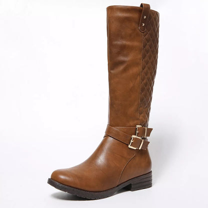 Trendsi round toe block heels boots featuring a sleek design and sturdy heel, perfect for stylish everyday wear.