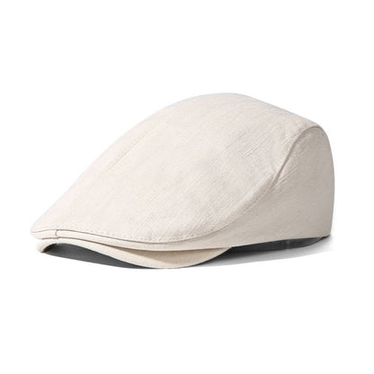 Classic solid color newsboy cap by Trendsi featuring a rounded brim and vintage style, made from soft fabric.