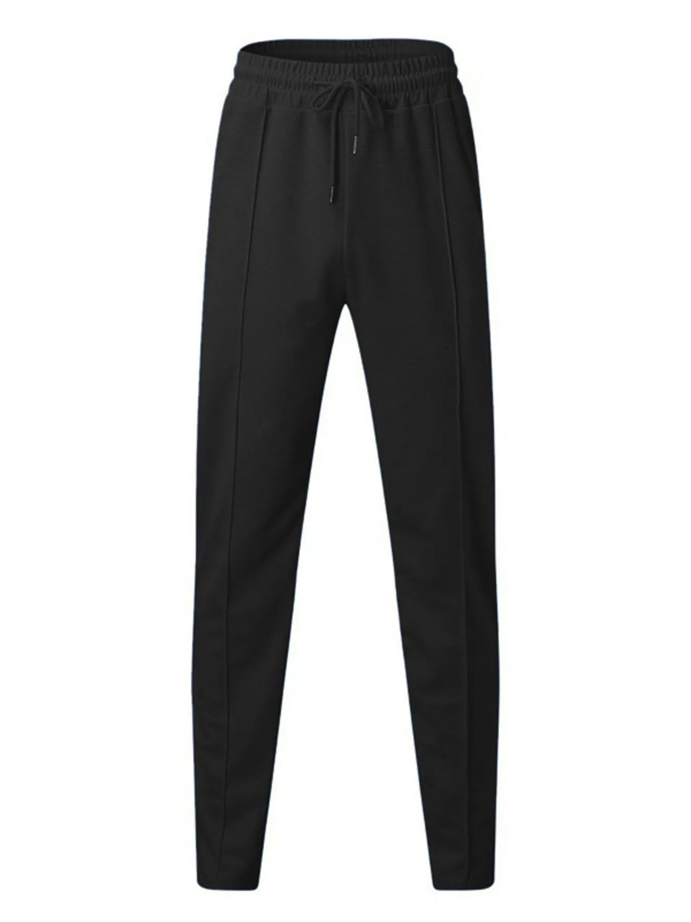 Men's full size white zip-up top and pants set by Trendsi, plus size, casual loungewear with comfortable fit and modern style.