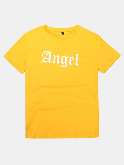 Perfee ANGEL Round Neck Short Sleeve T-Shirt - Redemption By Ashley North