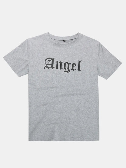 Perfee ANGEL Round Neck Short Sleeve T-Shirt - Redemption By Ashley North