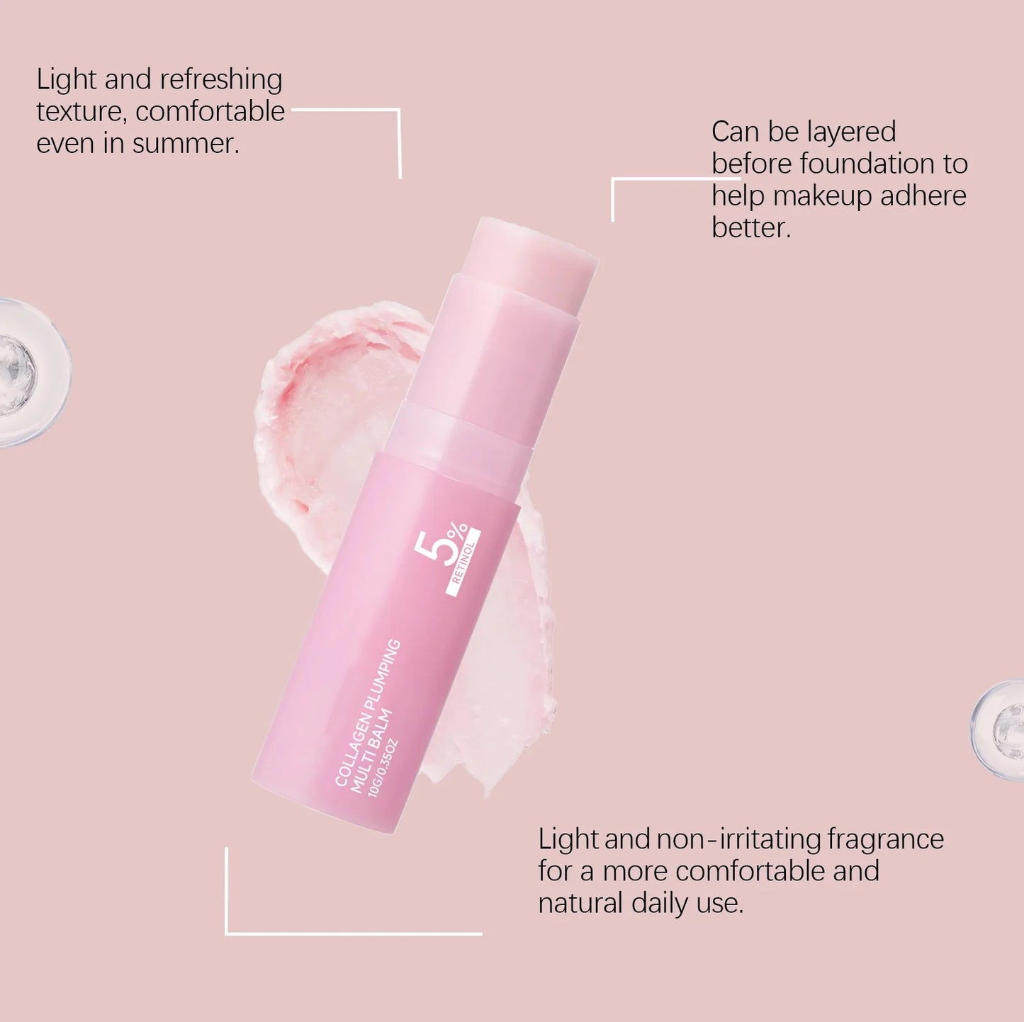West Month Beauty PlumpGlow™ Collagen Balm for smooth, hydrated, fuller lips in a 10g tube.